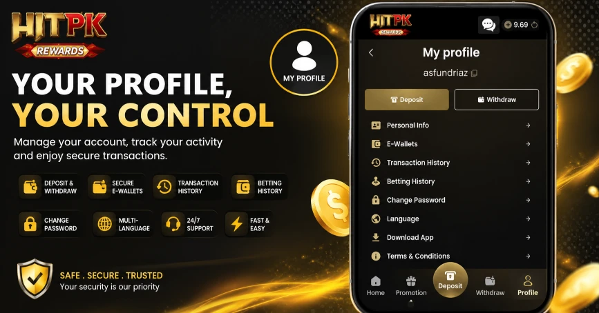 HitPK Game Deposit and Withdrawal