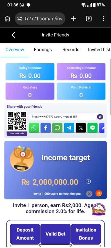 T7777 Game Play and Earn App